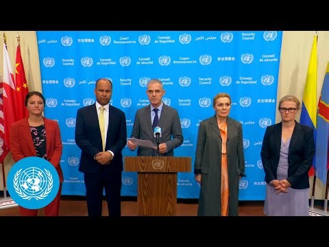 Denmark, Greece, Latvia, UK & France on West Bank & East Jerusalem - Media Stakeout | United Nations