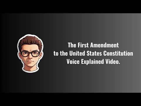 The First Amendment to the United States Constitution