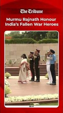 President Murmu, Rajnath Singh Pay Tribute to War Heroes at National War Memorial