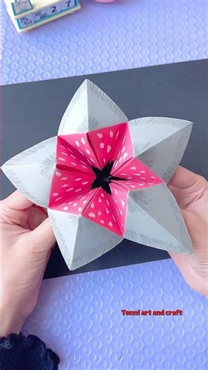 Demogorgon origami DIY monster cootine catcher paper craft #tonniartandcraft #shorts #art #love #diy