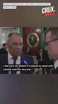 Lavrov Warns UK On 'Direct Involvement' In Ukraine Strikes Against Russia