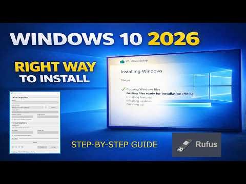 Windows 10 Install 2026 – Official Method (ISO + Bootable USB)