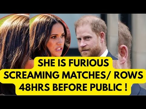 SCREAMING MATCHES & TEARS & TANTRUMS -48 HOURS BEFORE THIS NUCLEAR NEWS #meghanmarkle #royal #HARRY