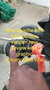 new Apache RTR 160 CC new version new review new graphics #automobile v3w