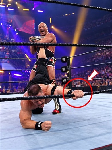😱 Why John Cena Slapped The Referee... The Ref Was Helping Kurt Angle Cheat in WWE