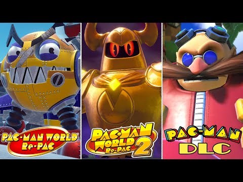 Pac-Man World 1 & 2 Re-PAC - All Final Bosses & DLC Bosses (No Damage)