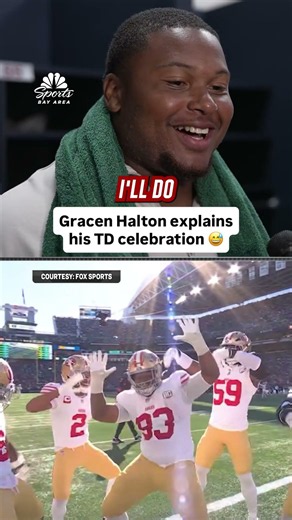 Gracen Halton explains his touchdown celebration 😅 | NBC Sports BA