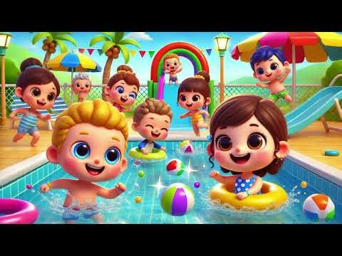 Last to Leave Pool Wins 💦🏊‍♂️ Fun Kids Challenge Song 🎶 Water Play Adventure 🌊✨ Baby Pool Game