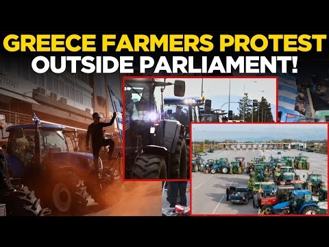 GREECE FARMERS PROTEST LIVE | Tractors Blockade Major Highways Demanding Government Action