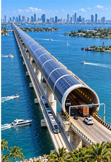 🌊 Giant Tunnel Bridge Suddenly Collapses into the Water! #AIWOWAI #BridgeCollapse #MegaMachines #EngineeringDisaster #AIvideo