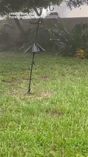 Tampa Bay residents see hail coming down in neighborhoods