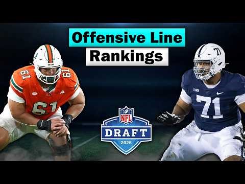 Offensive Line Rankings For The 2026 NFL Draft!