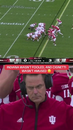 Indiana Stops Alabama's 4th Down Trick Play Attempt