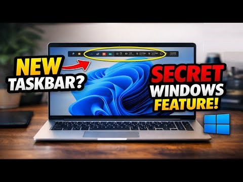 How to Enable the New Taskbar in Windows 11? (Hidden Feature!)