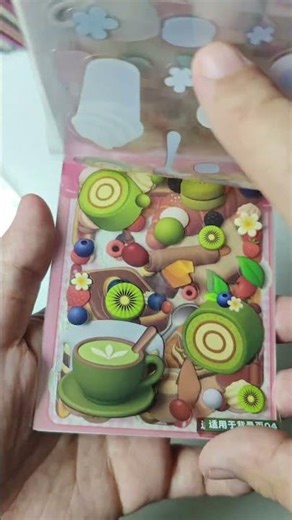 Micro Miniature Sticker Book Mini Food Edition #stationarycollection #sticker #diy #stickers