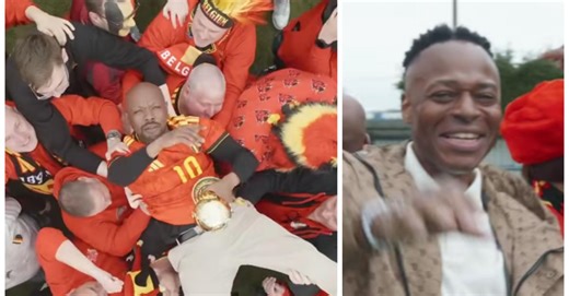 Plus de 400 participants, un drone et une chorégraphie endiablée : Jérôme dévoile le clip de sa chanson dédiée aux Diables Rouges pour la Coupe du Monde (vidéo)