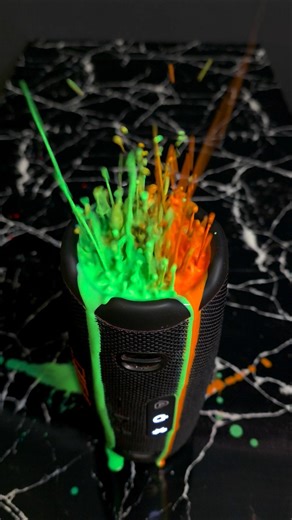 JBL vs NEON VOLCANO! 🌋🟢🟠 (Extreme Bass Test)
