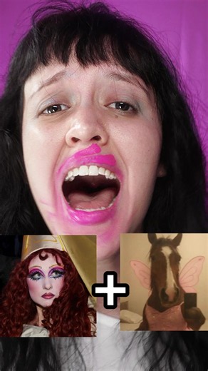 Pink pony Créditos @Blu Hydrangea #fyp #Viral #parati #halloween #makeup