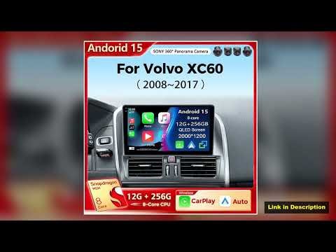 Android 15 Car Radio Wireless CarPlay Android Auto Radio For Volvo XC60 2007 2010 2013 2014 2017 4G