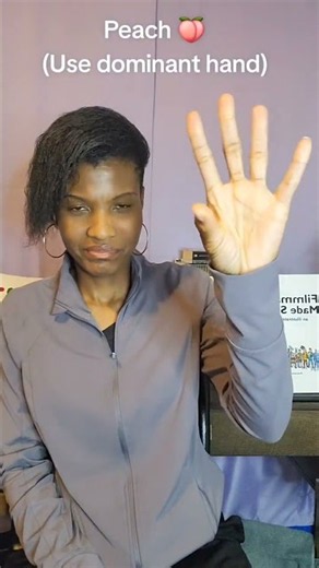 ASL Sign For "Peach" American Sign Language For Beginners
