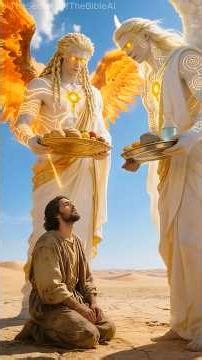 When Angels Came to Feed Jesus in the Desert #god #bible #history