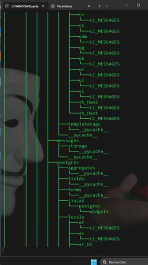 découvrez la commande Tree Affiche l’arborescence du dossier courant