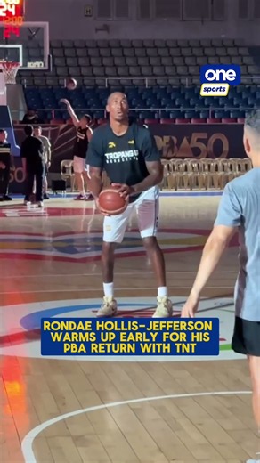 Rondae Hollis-Jefferson warms up early for his PBA return | #OSOnTheSpot
