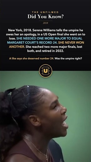 Serena Williams Was One Title From History, Then This Happened (2018)
