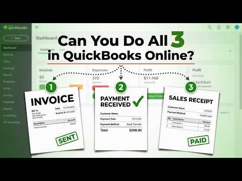 QuickBooks Online: Create Invoices, Receive Payments & Sales Receipts