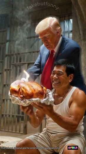 Trump’s Special Delivery to the Philippines! 🌍🍗 #shorts #comedy #fakebutfunny #trump #funny