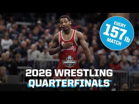 All four 157 lb matches - 2026 NCAA wrestling quarterfinals