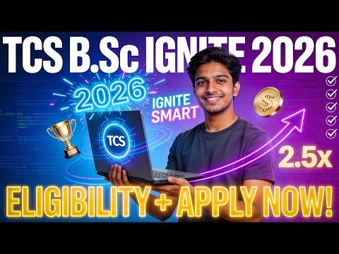 TCS B.Sc Ignite & Smart Hiring 2026: Eligibility, Process, Apply Link!