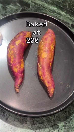 🍠 Baked Sweet Potato | Easy & Healthy Snack Recipe #viral #food #trending
