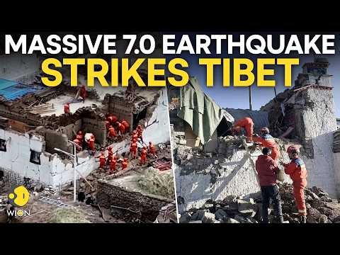 Tibet Earthquake LIVE: Tibet Hit By Powerful 7.0 Magnitude Quake | WION