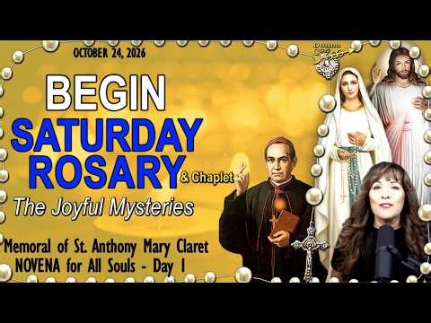 Pray with Us Today's SATURDAY Rosary & Chaplet - JOYFUL Mysteries of the Holy Rosary for Fall