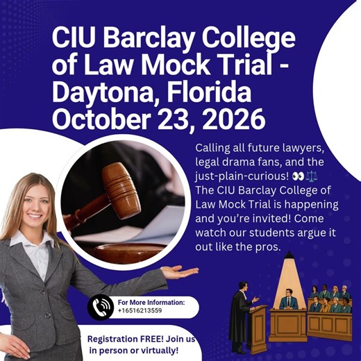 The CIU Barclay College of Law Mock Trial 2026 #MockTrial #LawSchool #FutureLawyers #CIUBarclayLaw