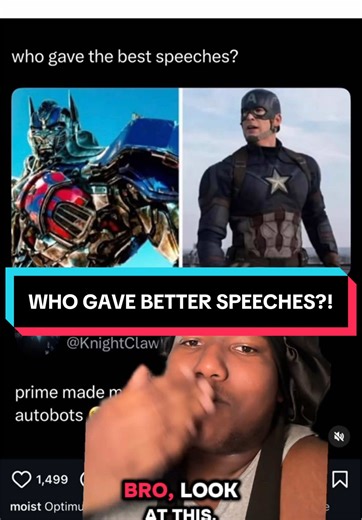 Best Inspiring Speeches: Captain America vs. Optimus Prime