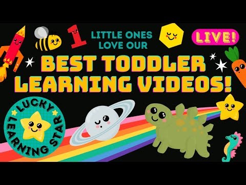 Best of Lucky Learning Star 🌟 Colours, Space & Dinos for Toddlers | Preschool Learning Videos