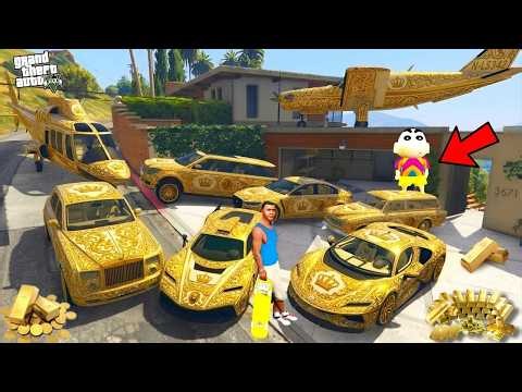 FRANKLIN TOUCH ANYTHING BECOME GOLD || EVERYTHING IS FREE IN GTA 5