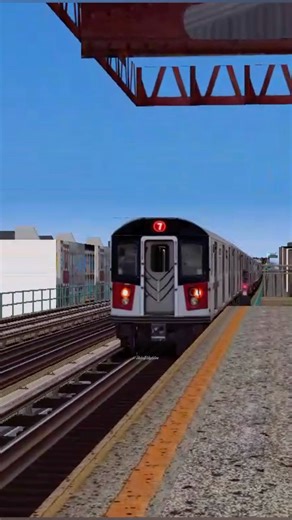 "R-188 (7) Train departing 90th Street-Elmhurst Avenue" #openbve #nycsubway #short