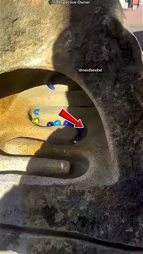This Stone Maze Makes Marbles Seem to Defy Gravity! 😱🔮