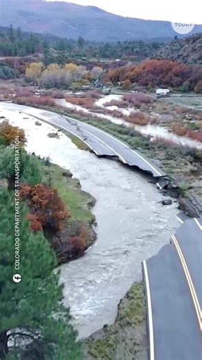 Floodwaters ripped away a section of Colorado Highway 151, leaving the road impassable and forcing an extended closure.