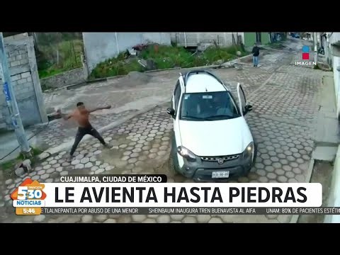 Sujetos agreden brutalmente a conductor tras presuntos reclamos | Imagen Noticias 5:30