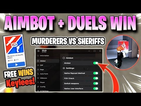 MURDERERS VS SHERIFFS SCRIPT *NO KEY* AUTO AIMBOT, AIM ASSIST, HIT BOX, PLAYER ESP & MORE! ✅🔫