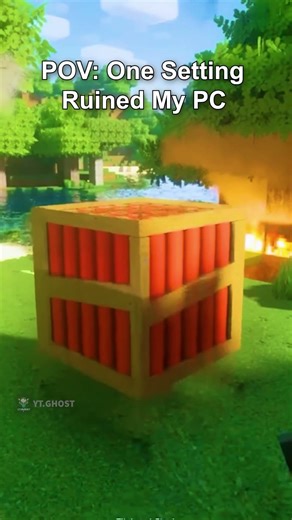 POV: Installed Realistic Graphics Mod in Minecraft💀🔥 #minecraft #shortsvideo