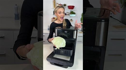Coloqué repollo en la AirFryer e hice la mejor pasta low carb