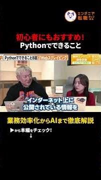 【難易度別】Pythonで何ができる？ 業務効率化・自動化・AI #業務効率化 #python #ai開発