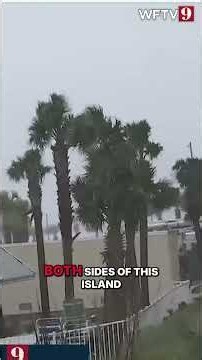 Category 3 Hurricane Slams Panama City Beach: Reporter Live in the Storm #shorts