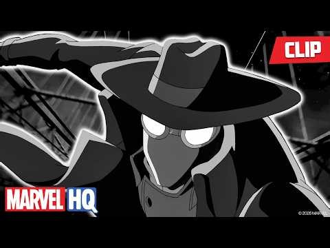 Spider-Man & Spider-Noir Team-Up 🕷️🕵️‍♂️ | Ultimate Spider-Man | @MarvelHQ