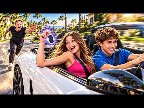 I Stole My Dad's Car! (EXTREME CHASE?!) | Salish & Jordan Matter